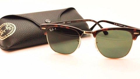 Очки солнцезащитные Clubmaster Ray-Ban (Черная оправа/линзы-хамелеон) - фото 3 - id-p71729925