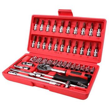 Набор инструментов Metric Socket Set EI1/4-46PCS [46 деталей]