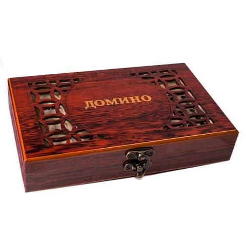 Игра настольная «Домино» в деревянном футляре - фото 1 - id-p71730167