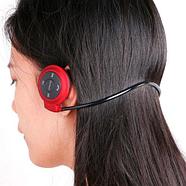Наушники беспроводные Bluetooth с MP3-плеером Mini-503TF для занятия спортом (Красный), фото 5