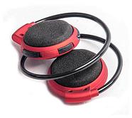 Наушники беспроводные Bluetooth с MP3-плеером Mini-503TF для занятия спортом (Красный), фото 6