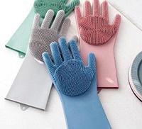 Перчатки-щетки многоцелевые силиконовые KIPA