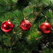 Набор елочных шаров MERRY CHRISTMAS в праздничной упаковке [12 шт] (Золотой), фото 3