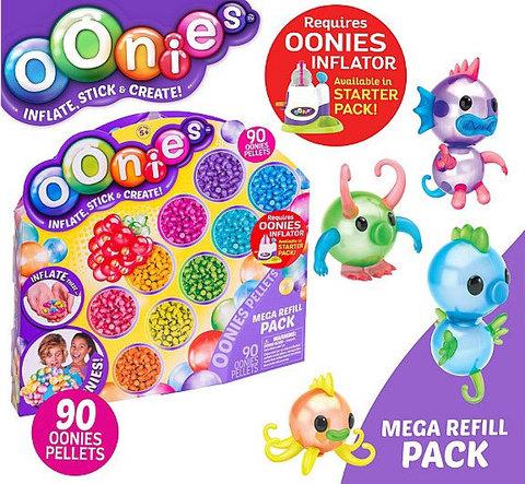 Набор дополнительных шариков для конструктора Oonies «Фабрика надувных игрушек» (Mega Refill Pack)