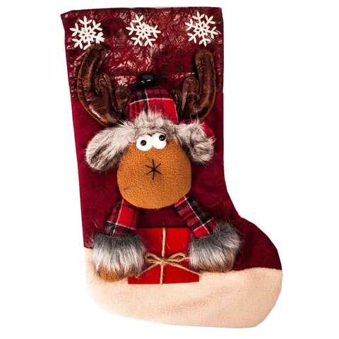 Рождественский носок для подарков с колокольчиком «Сказочный подарок» (Волшебный олень) - фото 1 - id-p71730730