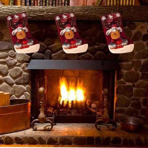 Рождественский носок для подарков с колокольчиком «Сказочный подарок» (Волшебный олень) - фото 2 - id-p71730730