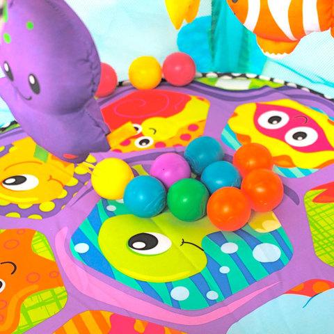 Игровой манеж-коврик развивающий с шариками Happy Space GAME 3 в 1 NO.JL629-1B - фото 5 - id-p71730765
