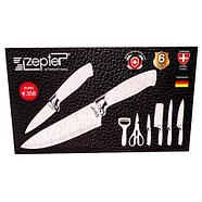 Набор кухонных ножей с ребристой поверхностью ZEPTER [6 предметов с топориком] (Черный), фото 7