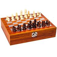 Подарочный набор: шахматы, фляжка, рюмки «Великий комбинатор» в деревянном кейсе ("Байтерек"), фото 8