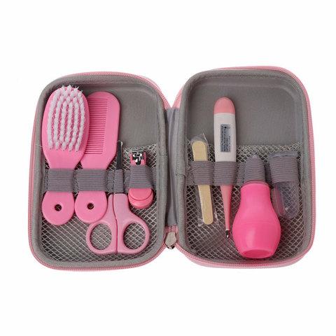 Набор для ухода за ребенком Baby Care Kit [9 предметов] (Розовый) - фото 1 - id-p71731425