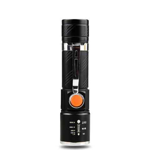 Фонарик карманный светодиодный с USB зарядкой LED FLASHLIGHT MX-616-T6 - фото 6 - id-p71731642