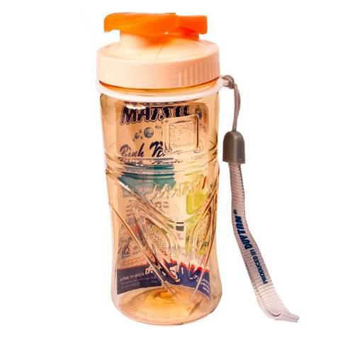 Бутылка питьевая для воды с поилкой MATSU [350, 500, 1000 мл] (Оранжевый / 350 мл) - фото 1 - id-p71731661