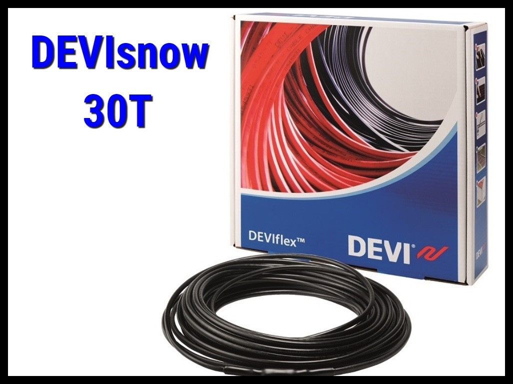 Двухжильный нагревательный кабель DEVIsnow 30T на 380В/400В - 110м