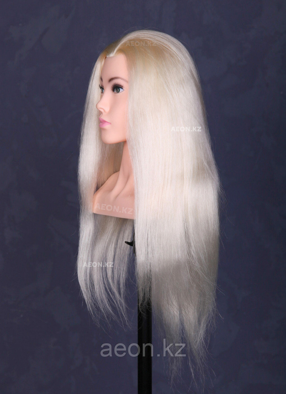 Голова-манекен с торсом блонд волос натуральный 100% 65 см - фото 2 - id-p65228173