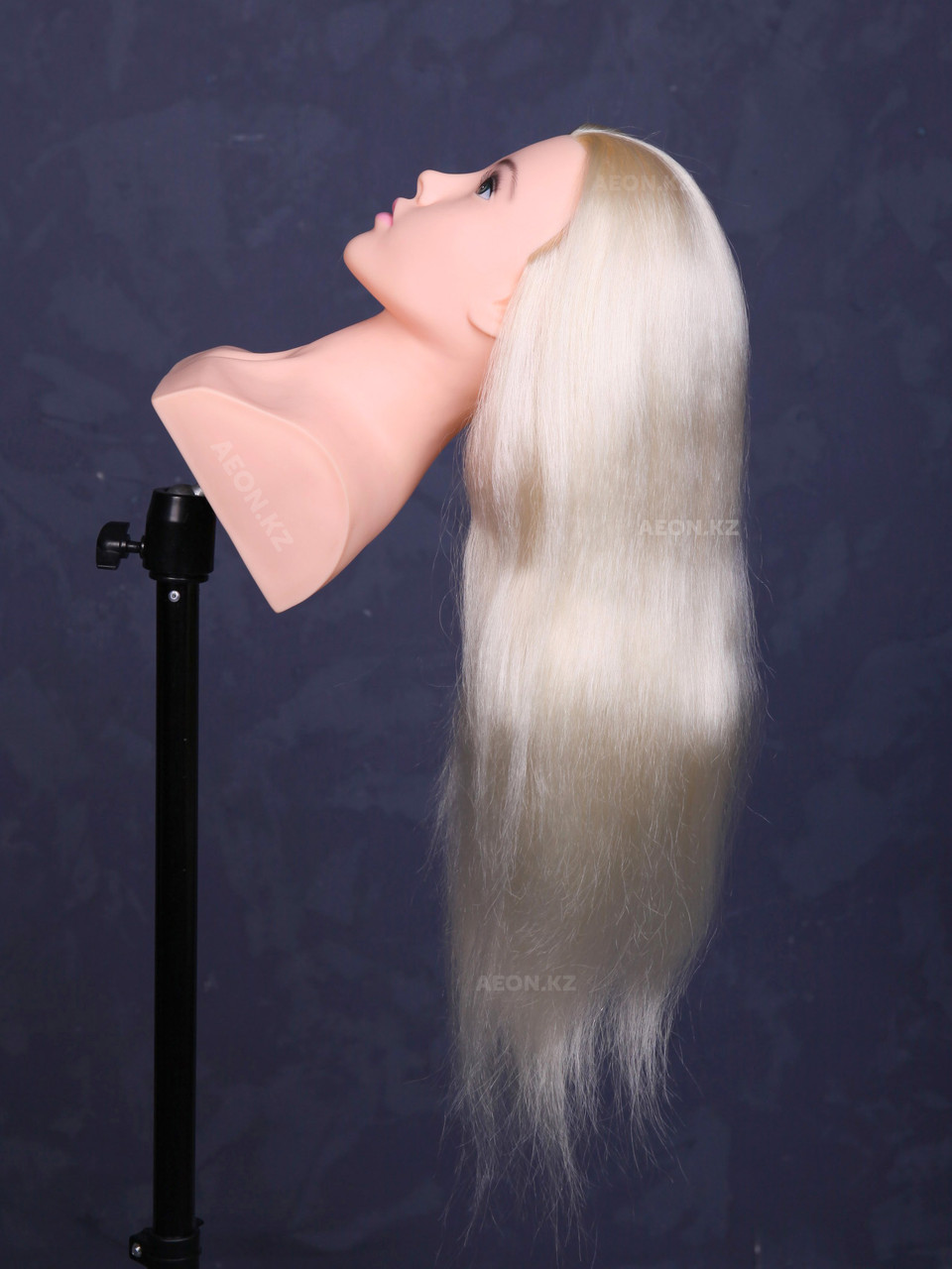 Голова-манекен с торсом блонд волос натуральный 100% 65 см - фото 3 - id-p65228173