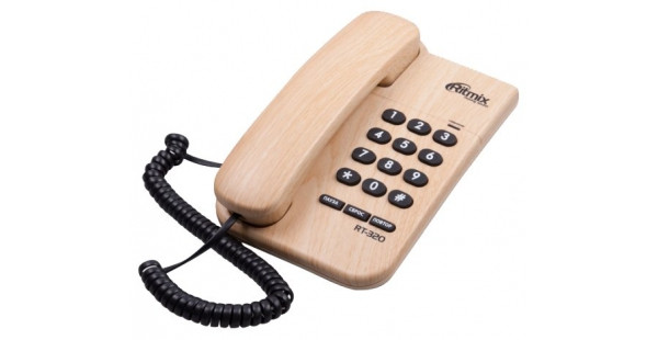 Телефон проводной Ritmix RT-320 светлое дерево