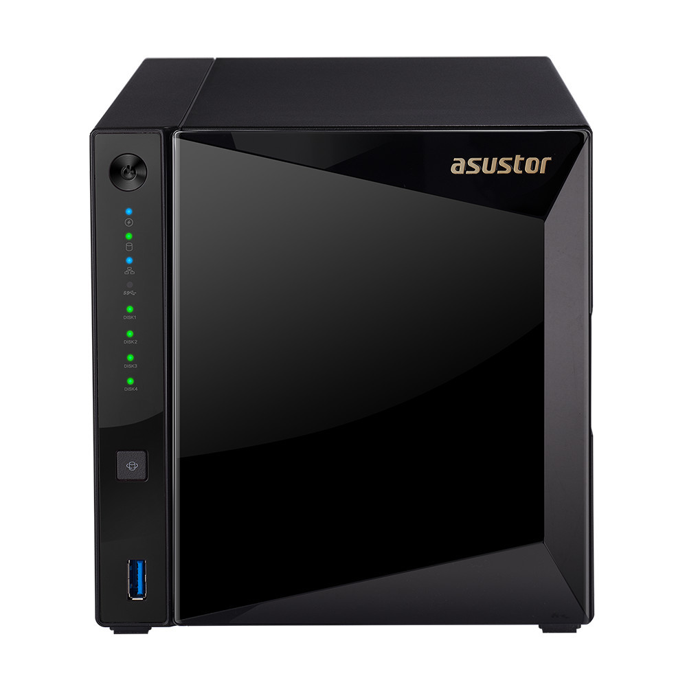 Сетевой накопитель ASUSTOR AS4004T 4-Bay NAS Marvell Armada A7020 1.6GHz Dual-Core, 2GB DDR4, 1Gbe x2, 10G