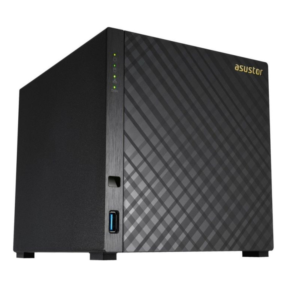 Сетевой накопитель ASUSTOR AS3204T v2, 4-Bay NAS, Intel Celeron Quad-Core, 2 GB DDR3L, GbE x 1, USB 3.0, WoL, Спящий режим, AES-NI аппаратное