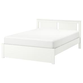 Кровать каркас СОНГЕСАНД белый, Лонсет 160x200 см ИКЕА, IKEA, фото 2