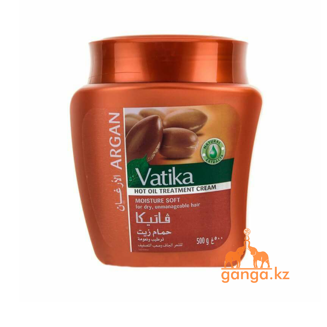 Маска для сухих и ломких волос с Арганом (Argan Moisture Soft Vatika DABUR), 500 г.