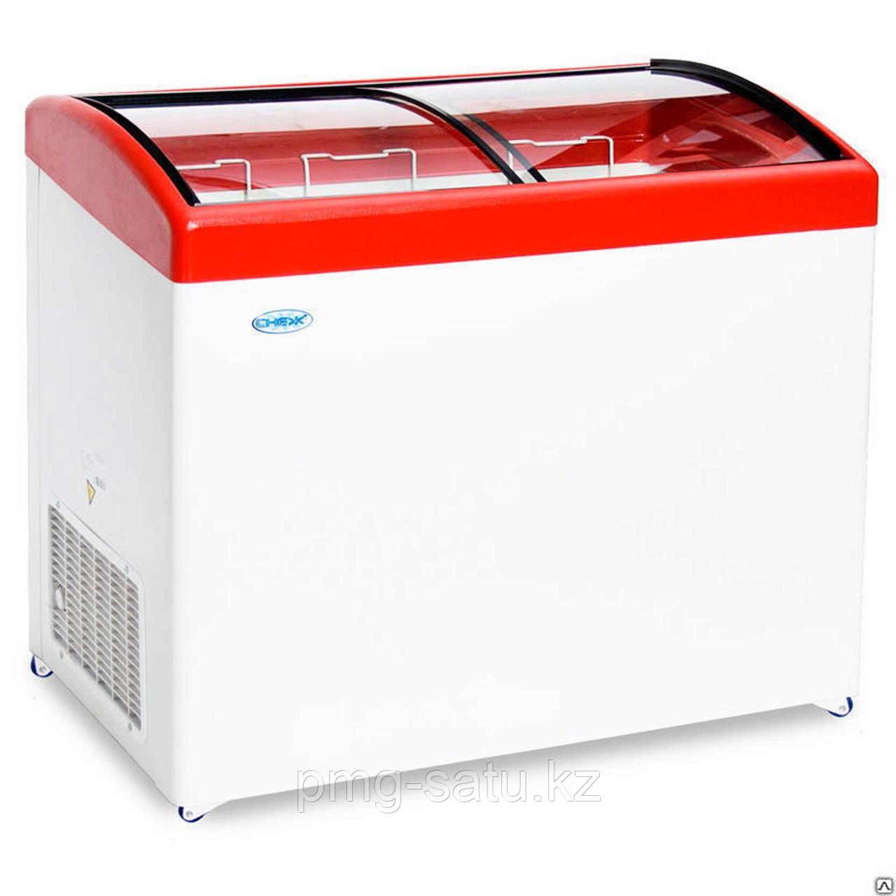 Ларь морозильный Снеж МЛГ-400 красный