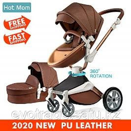 Детская коляска Hot Mom F023 Coffee 2в1