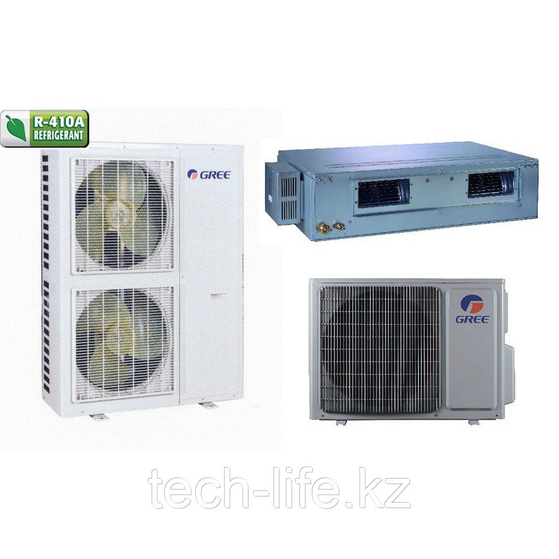 Кондиционер канальный GREE-36 R410A: GU100PHS/A1-K/GU100W/A1-M (без соединительной инсталляции)
