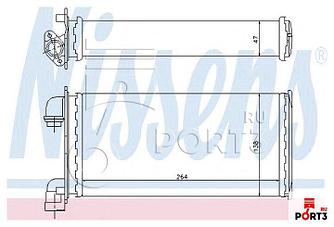 Радиатор печки NISSENS 70501 BMW E30 1.6-2.5 82-93