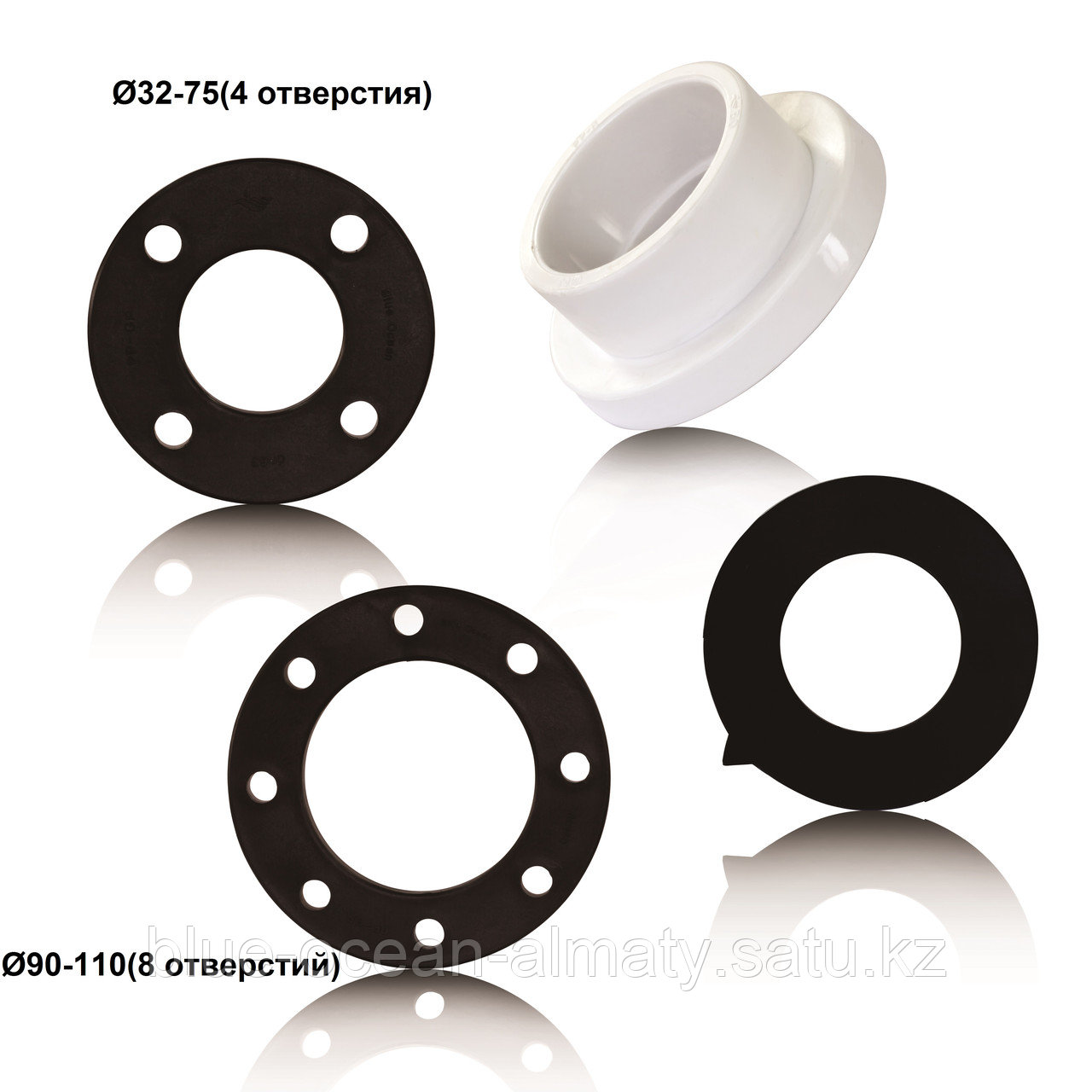 Фланцевый комплект PPRF/FL-2/C(W)-75 (4 отверстия)