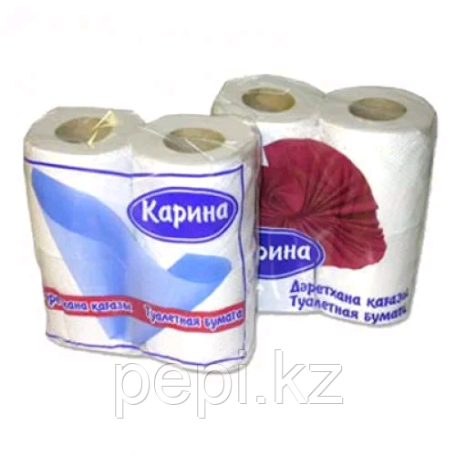 Туалетная бумага «Карина» Standart в уп.4 рулона - фото 1 - id-p46059569