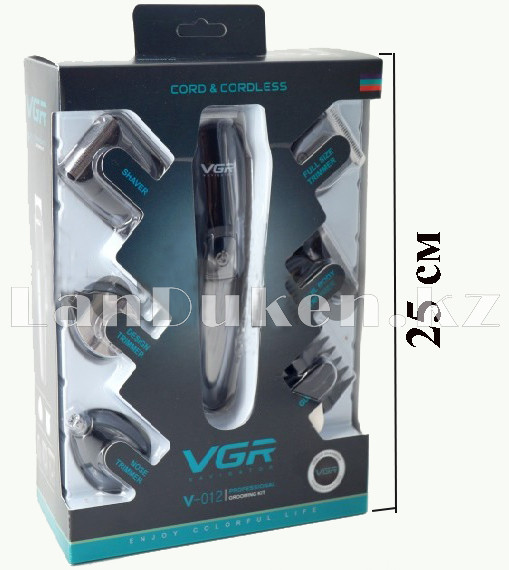 Профессиональная машинка для стрижки волос 6 в 1 VGR V-012 (аккумулятор и USB) - фото 10 - id-p71828957