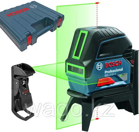 Лазерный уровень, Bosch GCL 2-15 G Professional, 15 м, зеленый лазер, 0 601 066 J00, фото 2