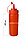 Бутылочка пластиковая для соуса (соусница для кетчупа, майонеза, горчицы) с делениями красная 350 мл, фото 2