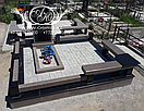Гранитные столы и лавки на кладбище, фото 8