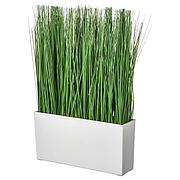 Растение искусственное и кашпо ФЕЙКА трава ИКЕА, IKEA