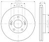Тормозные диски Optimal Kia Sportage (03-&gt;, передние, LPR, D280)