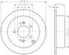 Тормозные диски Optimal Kia Sportage (04-10, задние, Trw, D284)