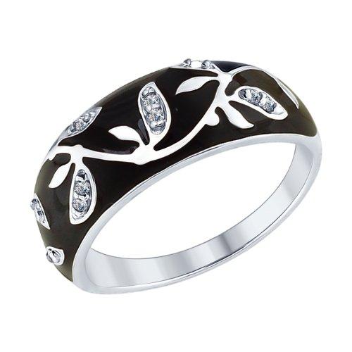 Серебряное кольцо с фианитом SOKOLOV (94012594)