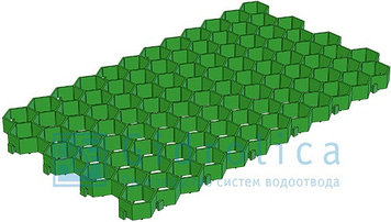 Решетка газонная РГ-70.40.3,2 пластиковая зеленая