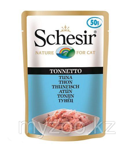 Schesir Шезир пауч для кошек Тунец в желе 50 гр