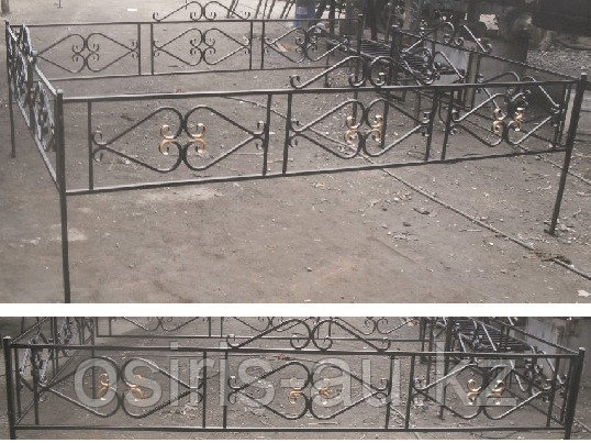 Металлические ограды на кладбище - фото 4 - id-p71863331