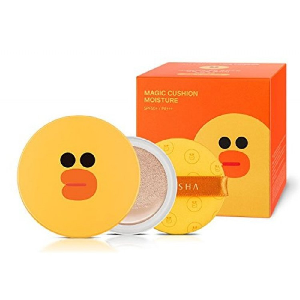 Тональная маскирующая основа кушон Missha Line Friends Magic Cushion Moisture (Цыпленок) 40мл