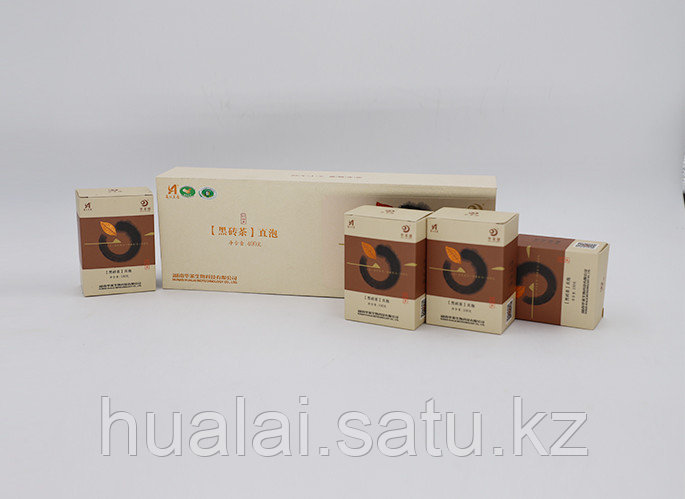 Черный кирпичный чай Хуа Лай Цзянь. 400 грамм. 4 коробки.