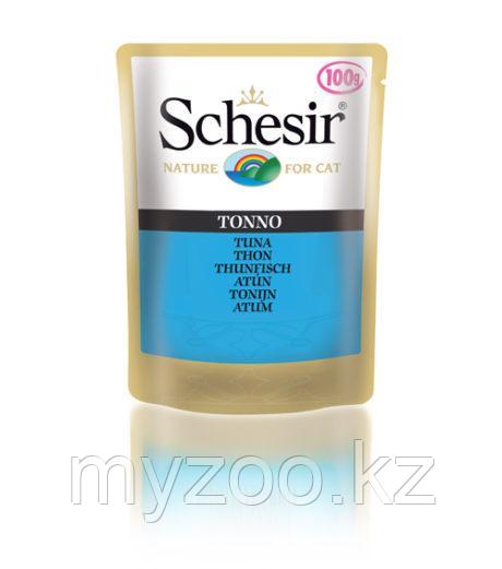 Schesir Шезир пауч для кошек ТУНЕЦ в желе 100 гр
