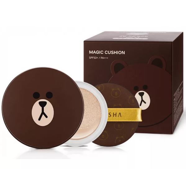 Тональная маскирующая основа-кушон Missha Line Friends Magic Cushion(Мишка) 40мл - фото 1 - id-p71864218