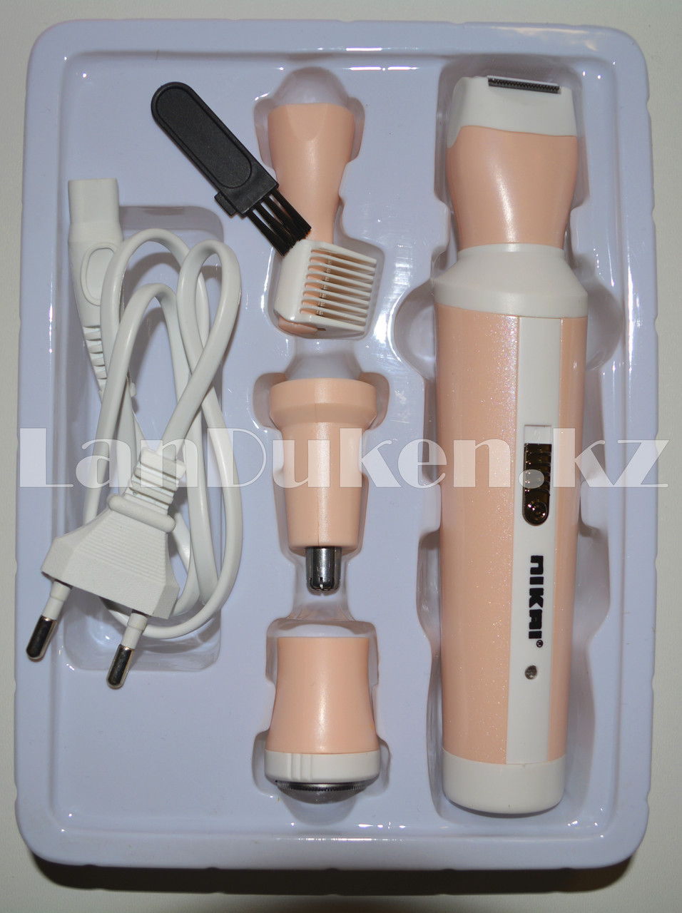 Триммер Nikai NK-7802 женский аккумуляторный эпилятор 4 в 1 бритва для лица и чувствительных участков тела - фото 5 - id-p71863340