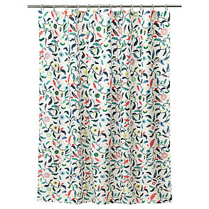 Штора для ванной САНДБРЕДАН разноцветный 180x200 см ИКЕА IKEA, фото 2