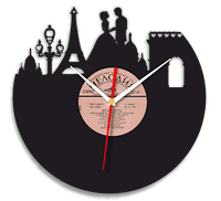 Изготовление уникальных часов из музыкальных пластинок