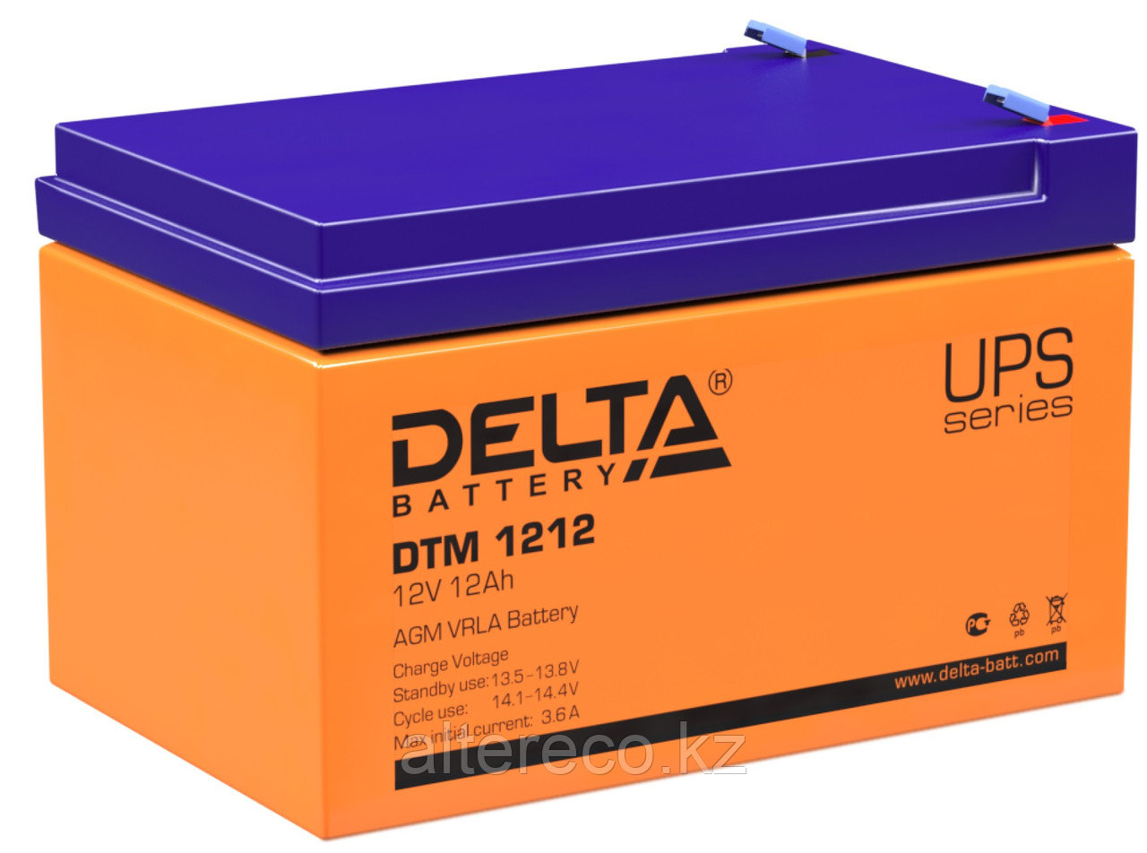 Аккумулятор Delta DTM 1212 (12В, 12Ач) - фото 1 - id-p71907798
