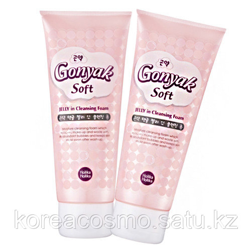 Пенка для умывания из корня конняку Holika Holika Gonyak Soft Jelly in Cleasing Foam